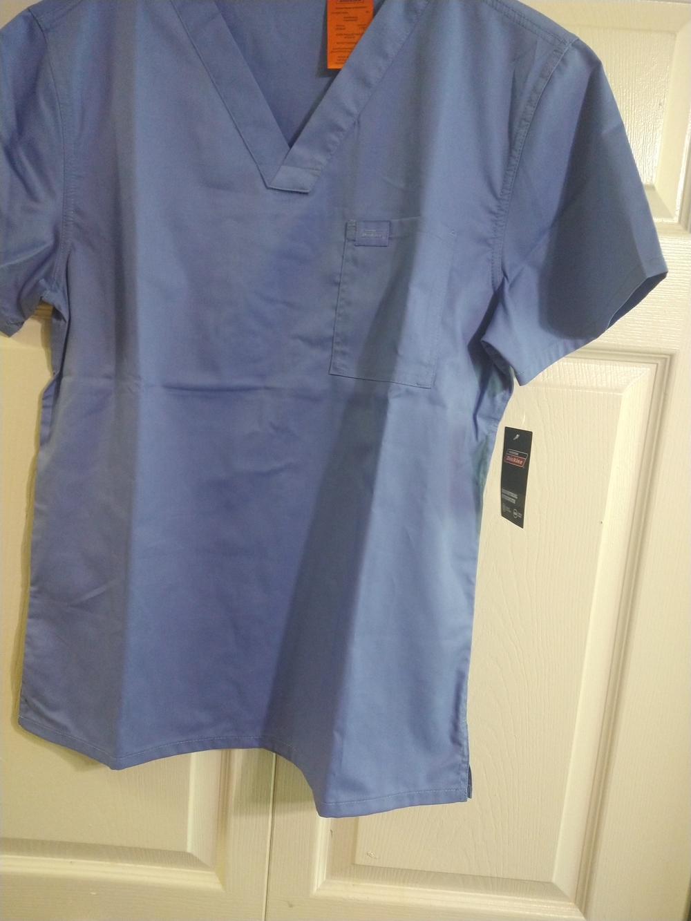 Dickies Light Blue Women's V-Neck Scrub Top